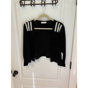 New 89th + Madison Jewel encrusted shoulders short jacket